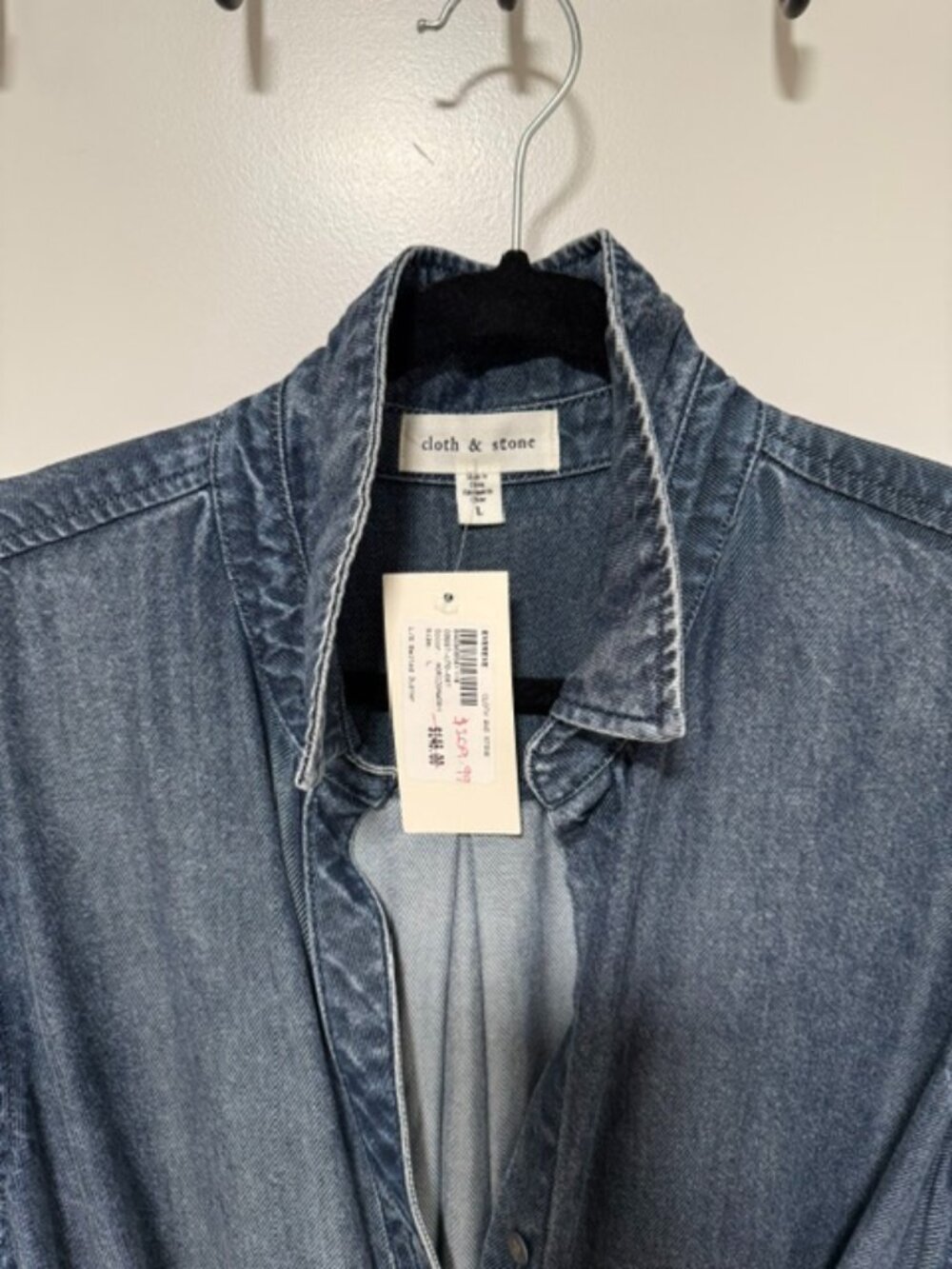 Cloth and Stone Denim Shirt Dress